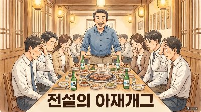 회식에서 아재개그 폭격 맞은 후배들 반응이 역대급